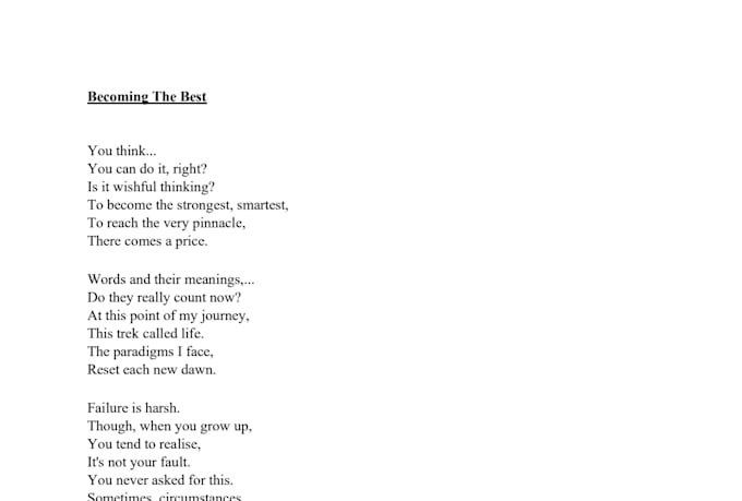 write polished engaging poems
